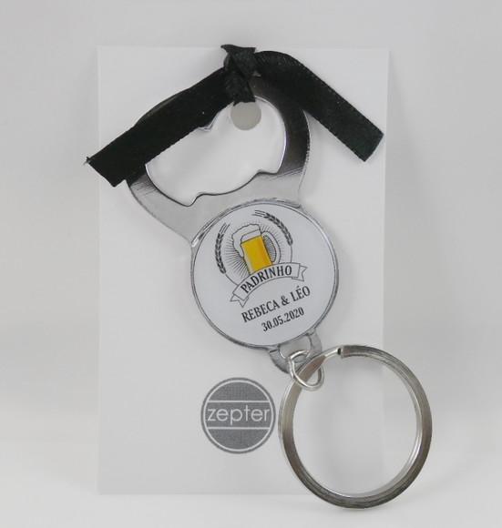 Abridor Chaveiro Padrinho Chope Personalizado
