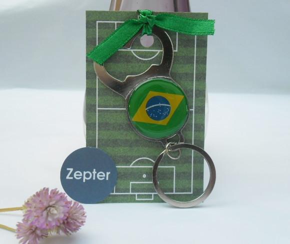 Abridor de Garrafas Chaveiro Lembrancinha Brasil Copa