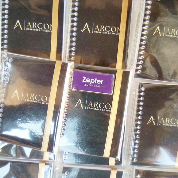 Brinde Corporativo Corretora de Seguros Bloquinho e Chaveiro