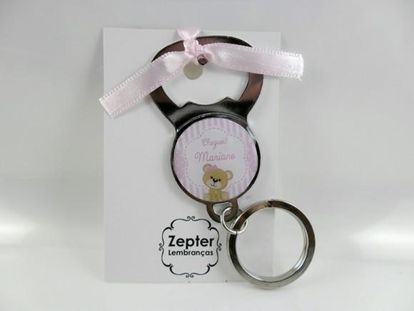 Chá de Bebê Lembrancinha Abridor Chaveiro Personalizado