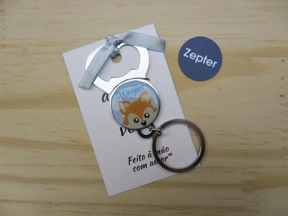 Chaveiro Abridor Raposinha Maternidade Personalizado