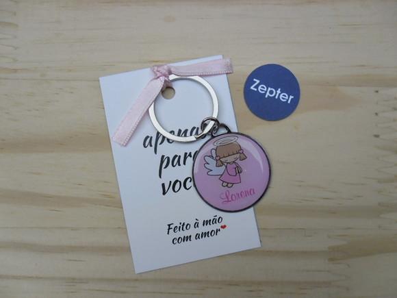 Chaveiro Anjinhos Maternidade Lembrancinha Personalizada
