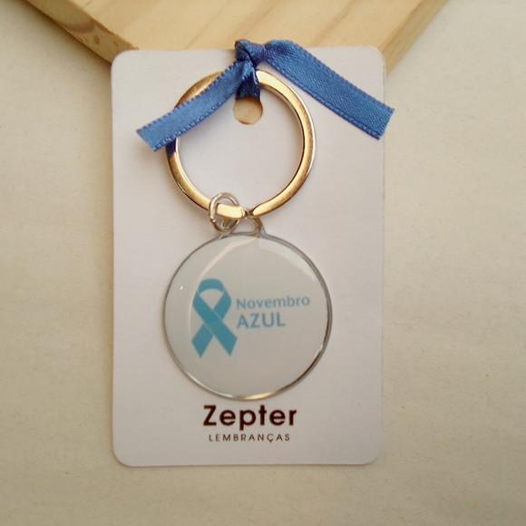 Chaveiro Brinde Corporativo Novembro Azul