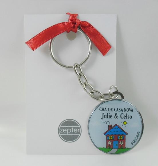 Chaveiro Lembrancinha Chá de Casa Nova Personalizado