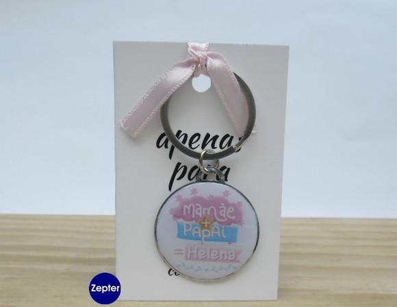 Chaveiro Lembrancinha Maternidade Nome do Bebê Personalizado