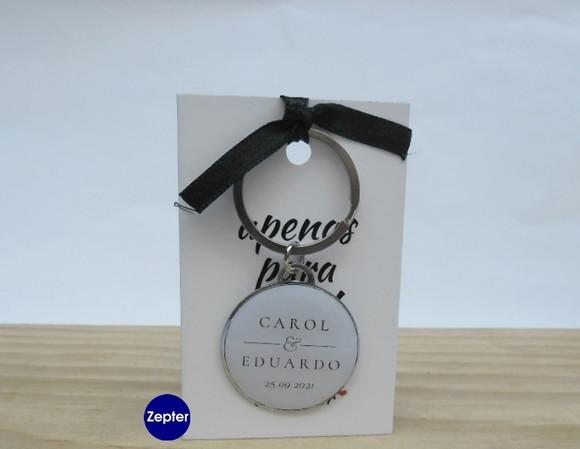 Chaveiro Lembrancinha Minimalista Casamento Noivos