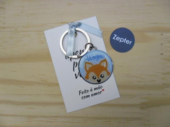 Chaveiro Lembrancinha Raposinha Aniversário Personalizado