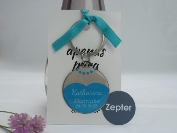 Chaveiro Madrinhas de Casamento com Vestido Personalizado