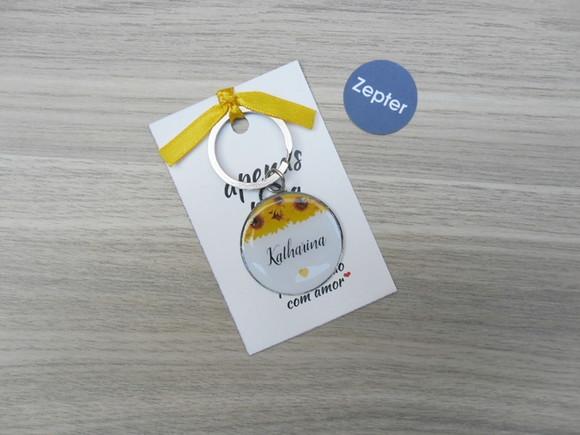 Chaveiros Madrinha Nomes Casamento Floral Personalizado