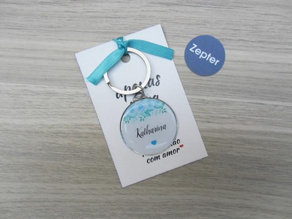 Chaveiros Madrinha Nomes Casamento Floral Personalizado