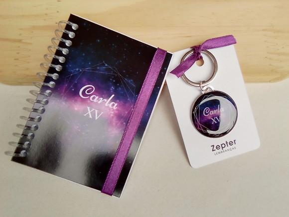 Kit Aniversário de 15 Anos Tema Galáxia Personalizado