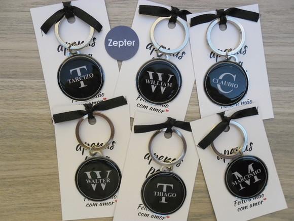Kit Chaveiros Padrinhos e Madrinhas Personalizados com Nomes