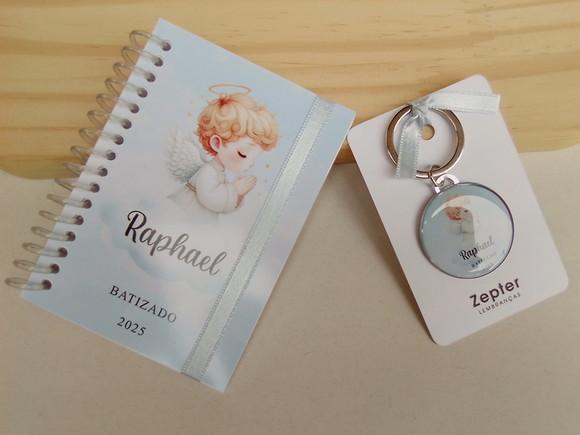 Kit Lembrancinha de Batizado Anjinho Orando Personalizado