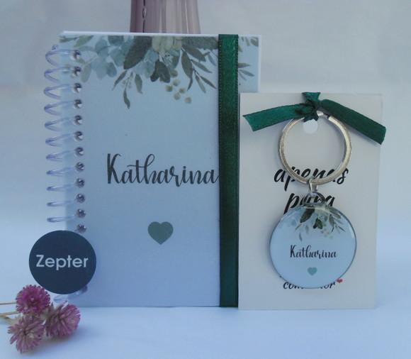 Kit Madrinha Personalizado Tema Folhagem Verde