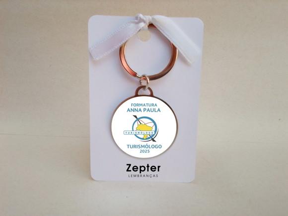 Lembrancinha Formatura Turismólogo Chaveiro