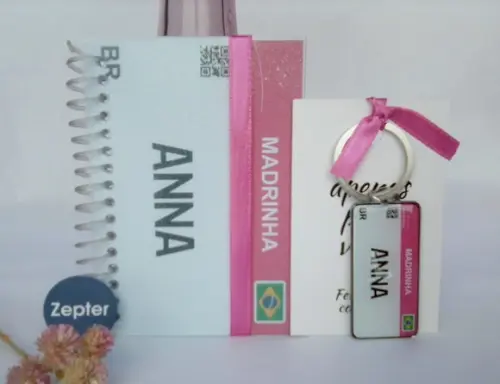 10 Kits Madrinha Personalizado Tema Placa Mercosul