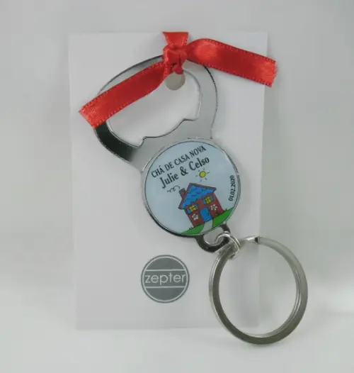 Abridor Chaveiro Chá de Casa Nova Personalizado