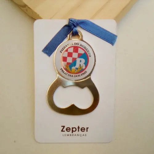 Brinde Corporativo para Pizzaria Abridor de Garrafa com Ímã