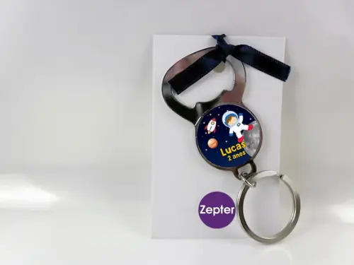 Chaveiro Abridor de Garrafa Tema Aniversário Astronauta
