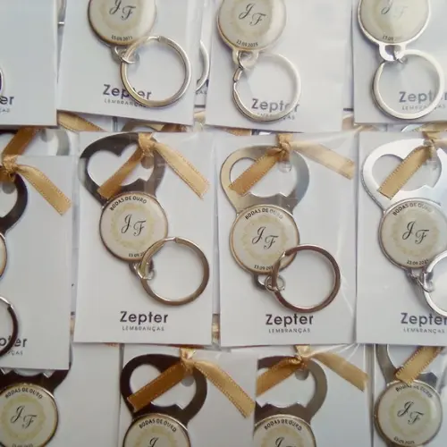 Chaveiro Abridor Lembrancinha Casamento Monograma Brasão