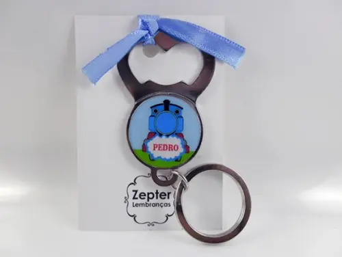 Chaveiro Abridor Lembrancinha Chá de Bebê Trenzinho