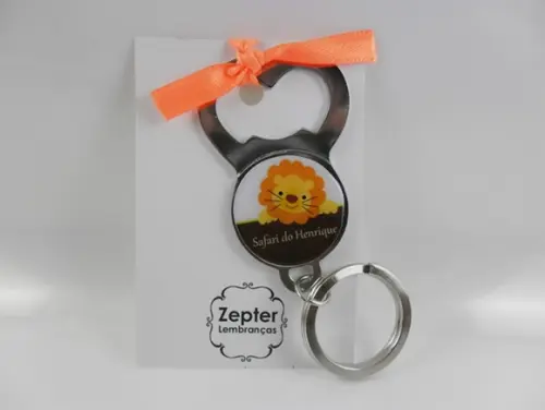 Chaveiro Abridor Lembrancinha Chá de Bebê Safari