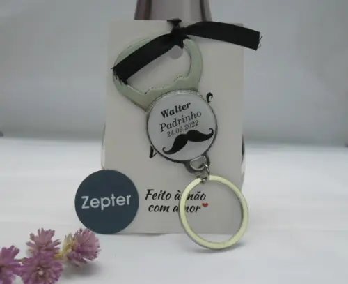 Chaveiro Abridor Lembrancinha Padrinhos Casamento Bigode