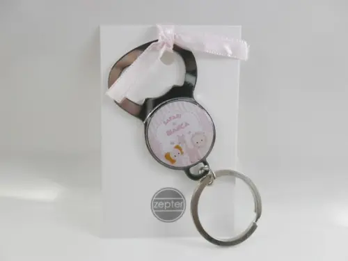 Chaveiro Abridor Lembrancinha Safari Rosa Maternidade