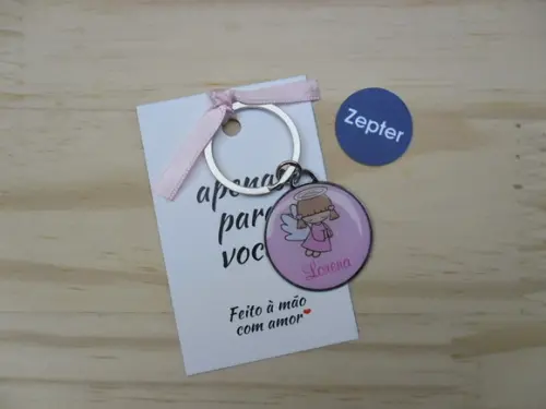 Chaveiro Anjinhos Maternidade Lembrancinha Personalizada