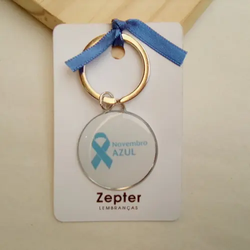Chaveiro Brinde Corporativo Novembro Azul