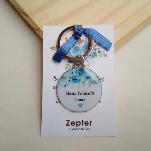 Chaveiro Lembrancinha Aniversário de 15 Anos Personalizado