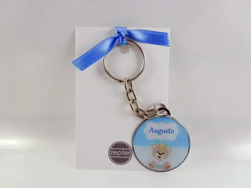 Chaveiro Lembrancinha Maternidade Urso Príncipe