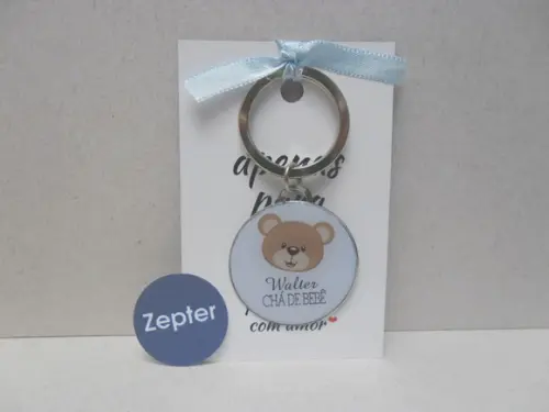 Chaveiro Lembrancinha Maternidade Ursinho Teddy Bear
