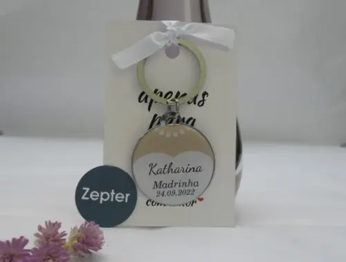 Chaveiro Madrinhas de Casamento com Vestido Personalizado