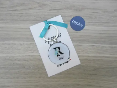 Chaveiros Brasão Floral Madrinha Casamento Personalizado