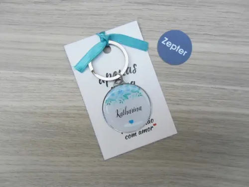 Chaveiros Madrinha Nomes Casamento Floral Personalizado