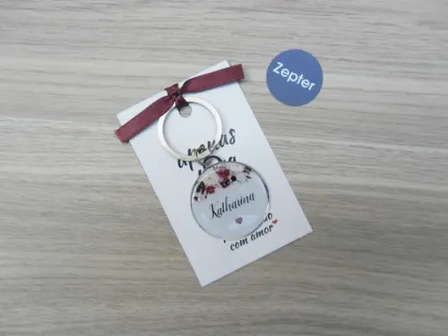 Chaveiros Madrinha Nomes Casamento Floral Personalizado