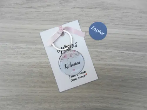 Chaveiros Madrinha Nomes Casamento Floral Personalizado