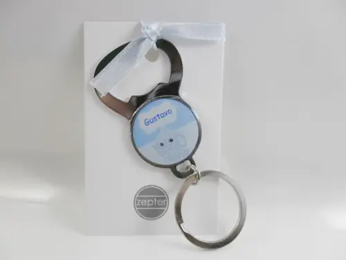 Elefantinho Nascimento Abridor Chaveiro Personalizado