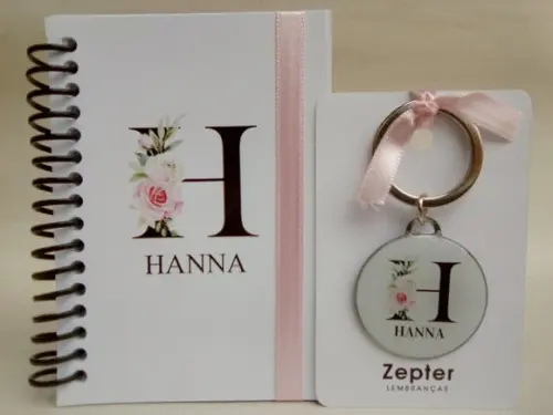 Kit Aniversário de 15 Anos Monograma Rosa Floral