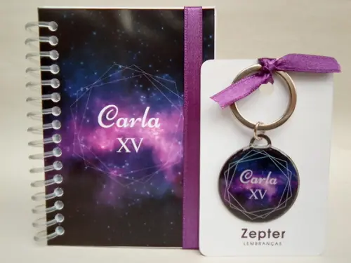 Kit Aniversário de 15 Anos Tema Galáxia Personalizado