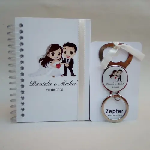 Kit Lembrancinha de Casamento Noivinhos