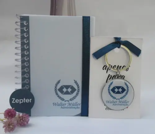 Kit Formatura Personalizado Caderninho + Chaveiro