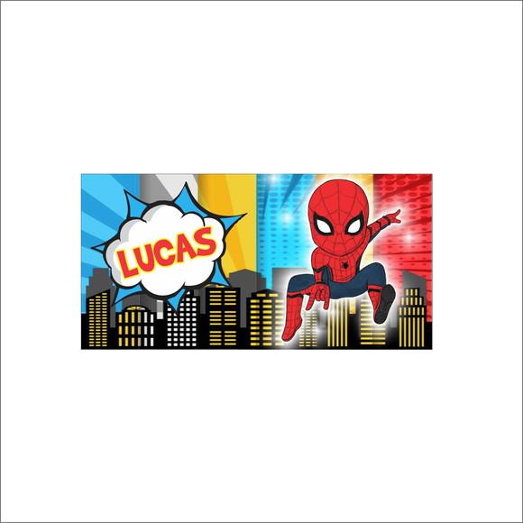 Rotulo Squeeze Homem Aranha