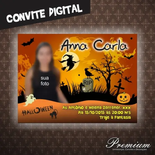 Convite Digital halloween