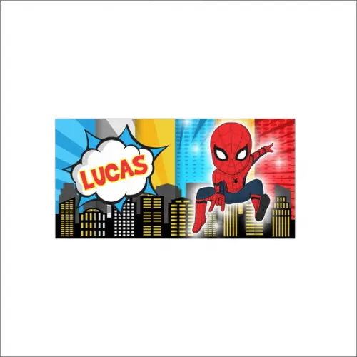Rotulo Squeeze Homem Aranha