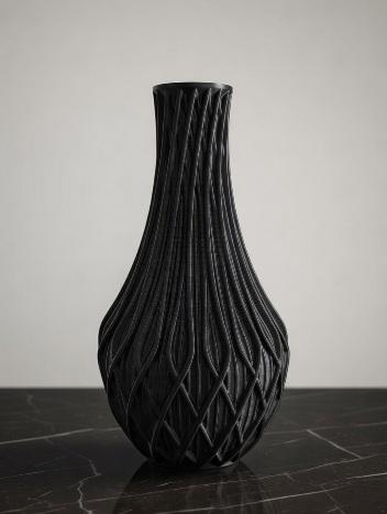 Kit Vaso 3d Escultural com Rosa de Espinhos
