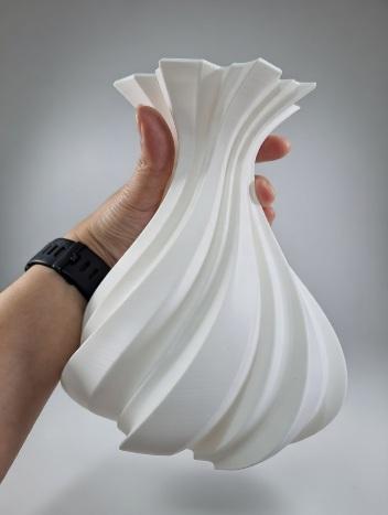 Kit Vaso 3d Espiral com Tulipas Coloridas