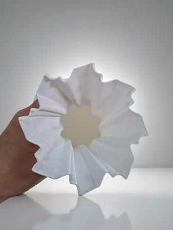 Kit Vaso 3d Espiral com Tulipas Coloridas