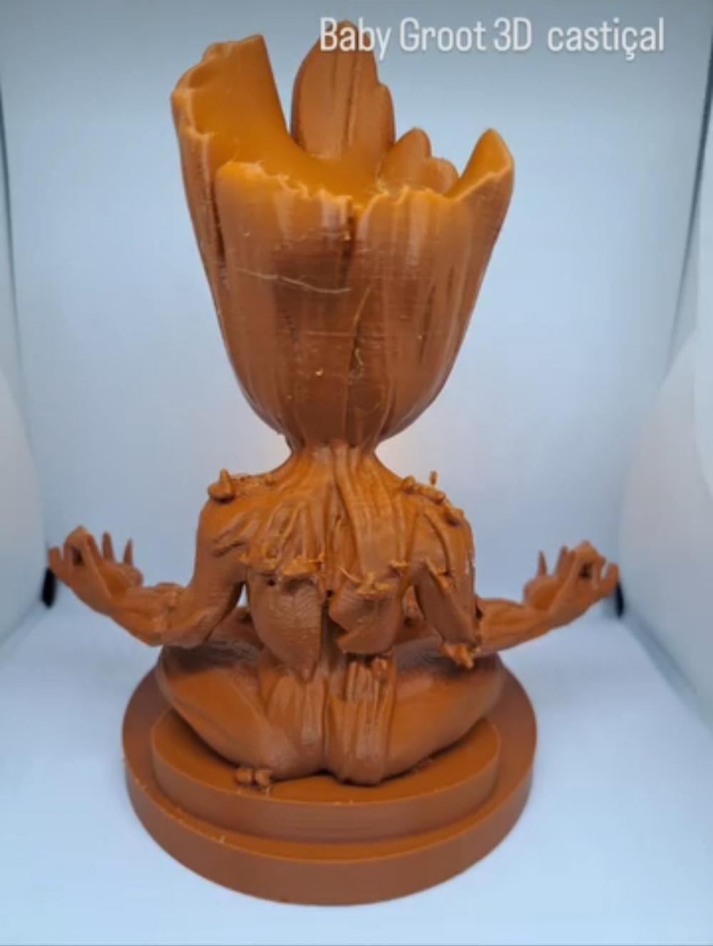 Luminária Baby Groot 3d Impresso